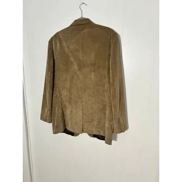 Lauren Ralph Lauren Men's Blazer 44R Micro Corduroy Camel Color XC Fast Shipping